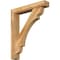 Ekena Millwork Olympic Block Rough Sawn Bracket w/ Offset Brace, Western Red Cedar, 6"W x 34"D x 40"H BKT0604X34X40OLY05RWR - alternate 1